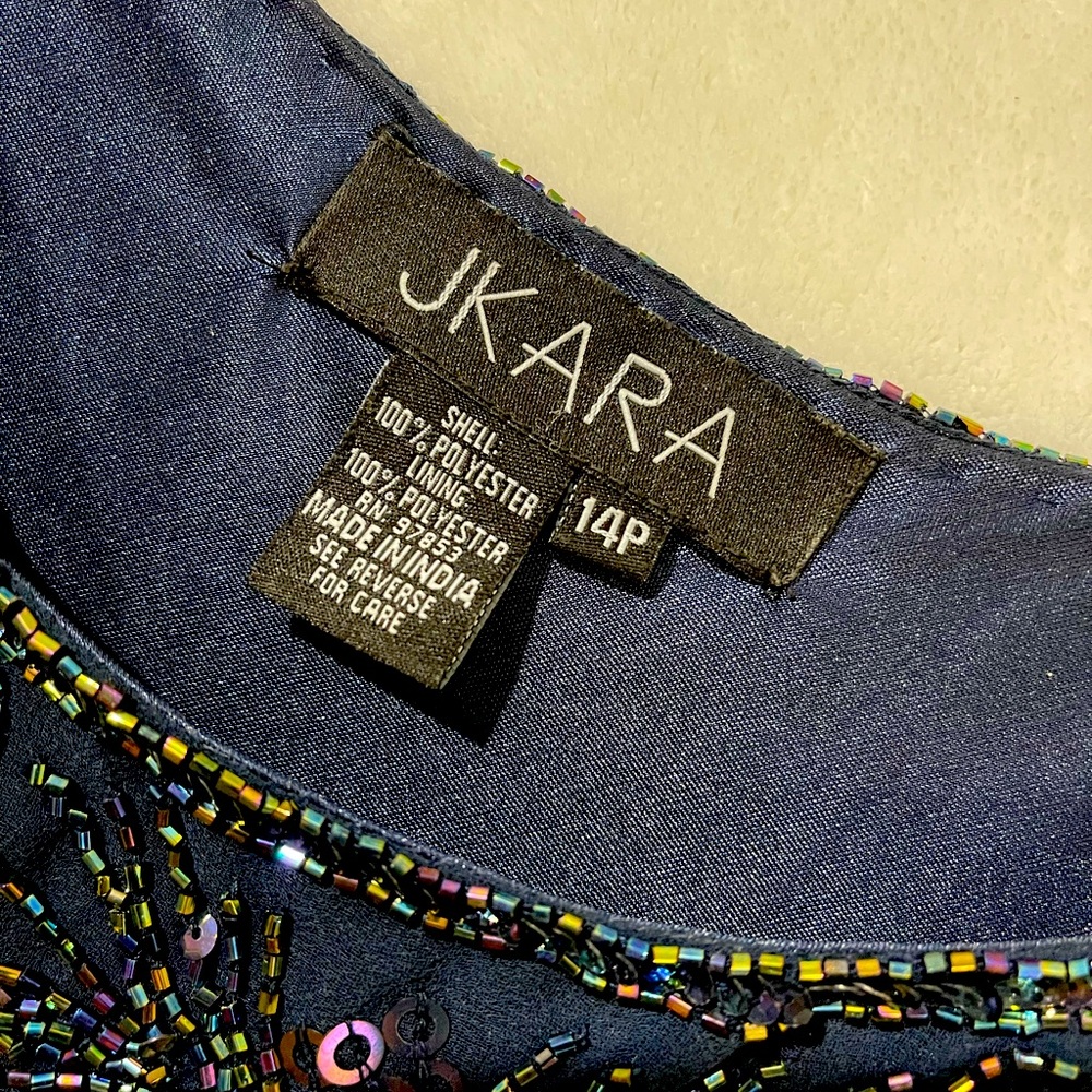 JKARA Mother of the Bride/Groom dress.  14p.  Navy Blue.